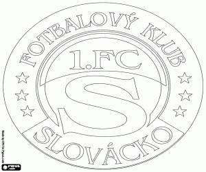 Colorear Emblema de FC Slovácko