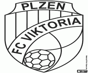 Colorear Emblema de FC Viktoria Plzeň