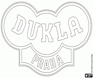 Colorear Emblema de FK Dukla Praga