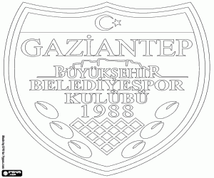 Colorear Emblema de Gaziantep BB SK