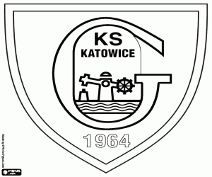 Colorear Emblema de GKS Katowice