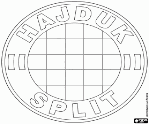 Colorear Emblema de Hajduk Split