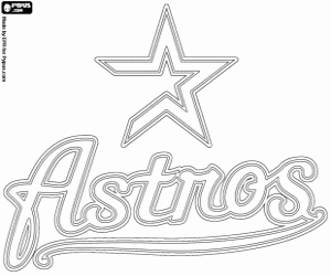 Colorear Emblema de Houston Astros