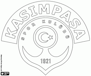 Colorear Emblema de Kasımpaşa SK