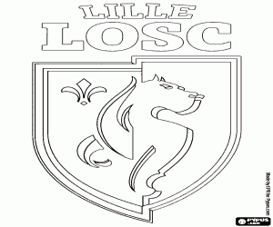 Colorear Emblema de Lille LOSC