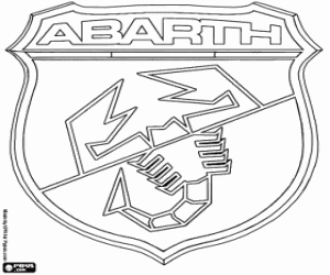Colorear Emblema de la marca Abarth