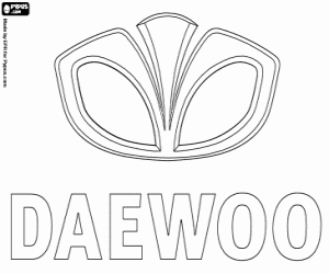 Colorear Emblema de la marca Daewoo