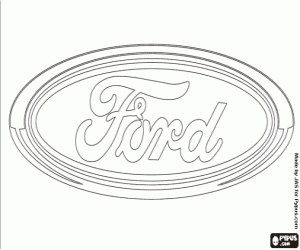 Colorear Emblema de la marca Ford