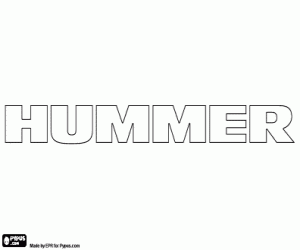 Colorear Emblema de la marca Hummer