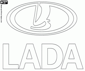 Colorear Emblema de la marca Lada