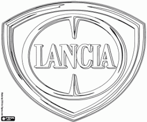 Colorear Emblema de la marca Lancia