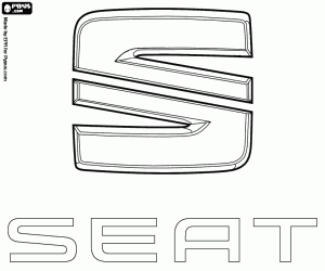 Colorear Emblema de la marca SEAT