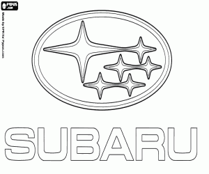 Colorear Emblema de la marca Subaru