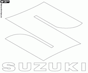 Colorear Emblema de la marca Suzuki