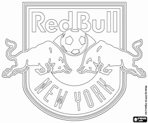 Colorear Emblema de New York Red Bulls
