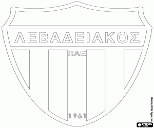 Colorear Emblema de PAE Levadiakos