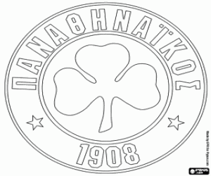Colorear Emblema de Panathinaikos