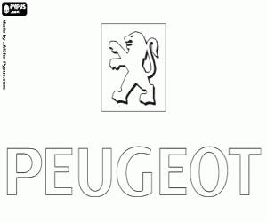 Colorear Emblema de Peugeot