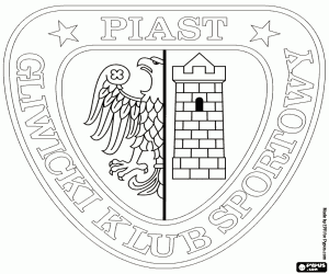 Colorear Emblema de Piast Gliwice