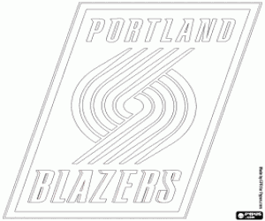 Colorear Emblema de Portland Trail Blazers
