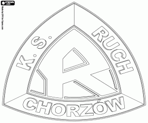 Colorear Emblema de Ruch Chorzów