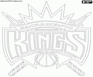 Colorear Emblema de Sacramento Kings