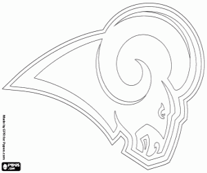 Colorear Emblema de Saint Louis Rams