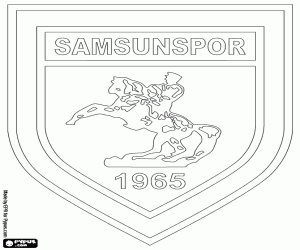 Colorear Emblema de Samsunspor