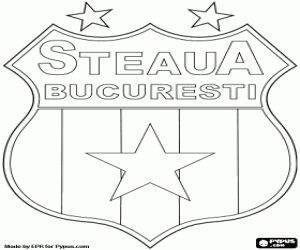 Colorear Emblema de Steaua de Bucarest