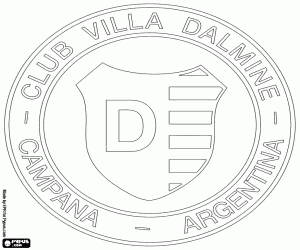 Colorear Emblema de Villa Dálmine