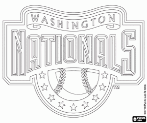 Colorear Emblema de Washington Nationals