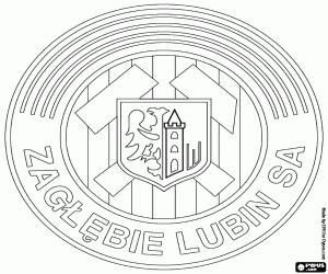 Colorear Emblema de Zagłębie Lubin