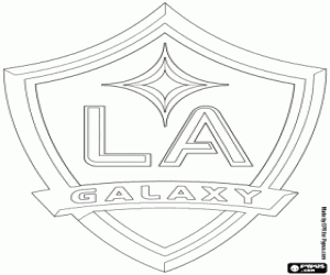 Colorear Emblema de Los Ángeles Galaxy