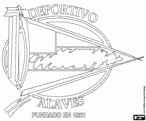 Colorear Emblema del Deportivo Alavés