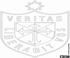 Colorear Emblema del Deportivo USMP