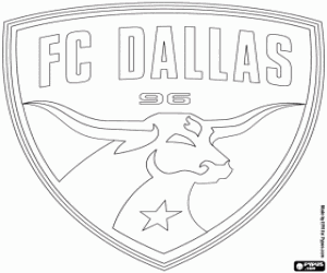 Colorear Emblema del FC Dallas