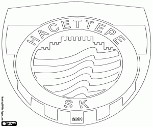 Colorear Emblema del Hacettepe SK
