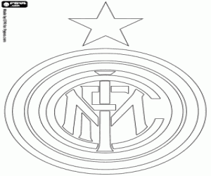 Colorear Emblema del Inter de Milán