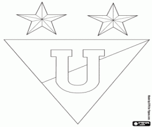 Colorear Emblema del LDU, Liga de Quito