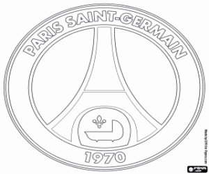 Colorear Emblema del Paris Saint Germain
