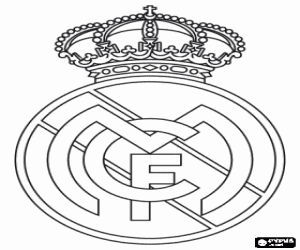 Colorear Emblema del Real Madrid