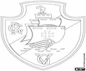 Colorear Emblema del Vasco de Gama