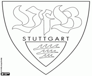 Colorear Emblema del VfB Stuttgart
