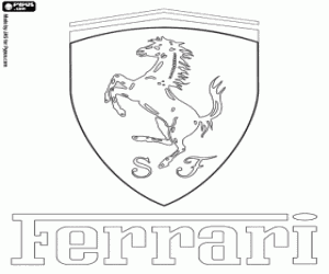 Colorear Emblema Ferrari