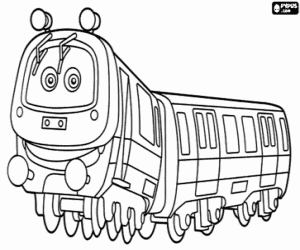 Colorear Emery, el tren rápido de Chuggington