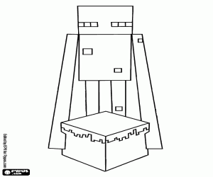 Colorear Enderman con un pastel,Minecraft