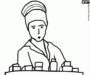 Colorear La enfermera y los medicamentos