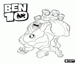 Colorear El enorme Humangousaur de Ben 10