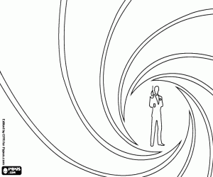 Colorear Escena de las películas de 007