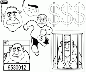 Colorear Escenas de la vida del criminal